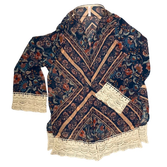 Xhilaration Kimono/Coverup Long Sleeve Size Medium - Picture 1 of 9